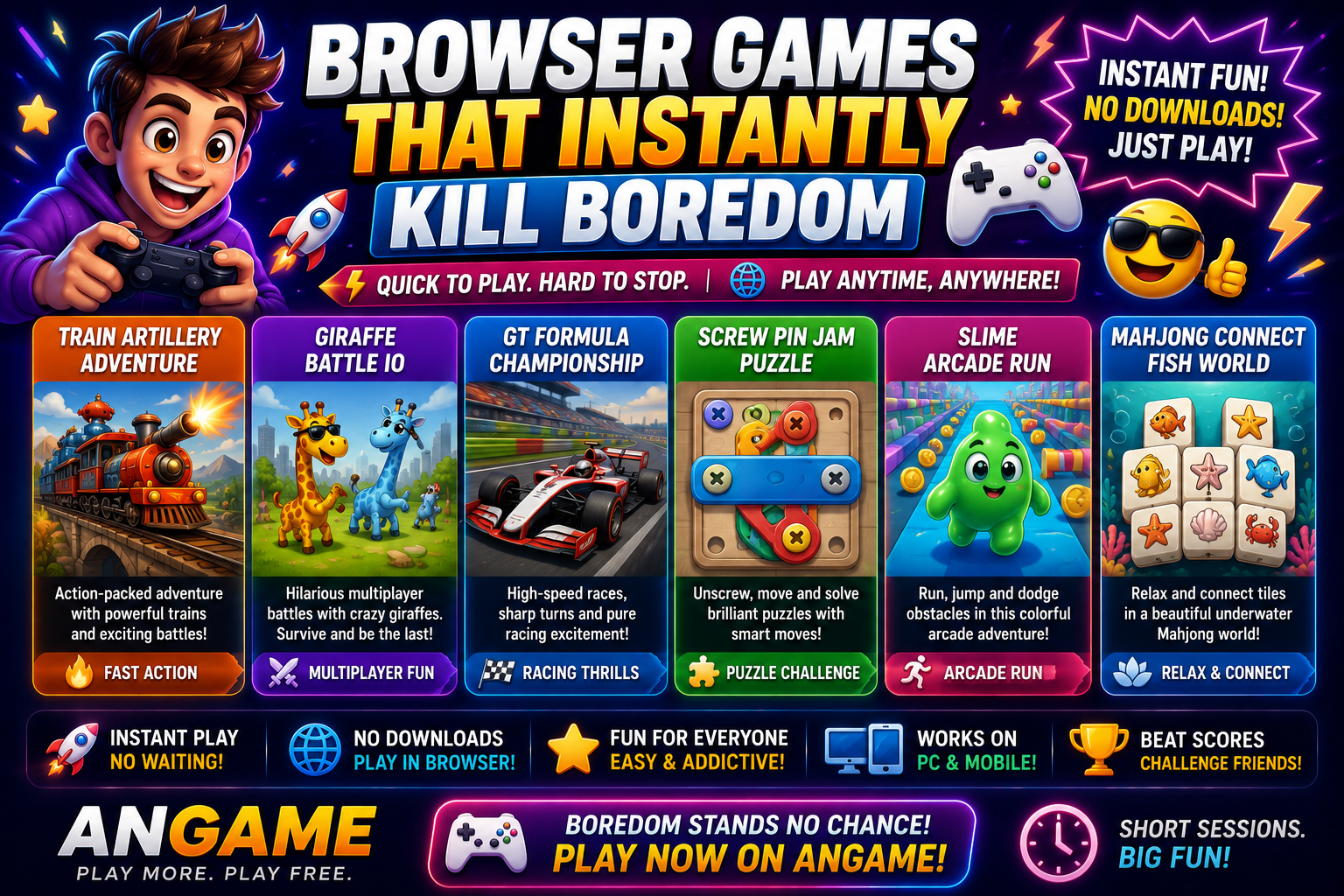 Browser Games That Instantly Kill Boredom 🎮